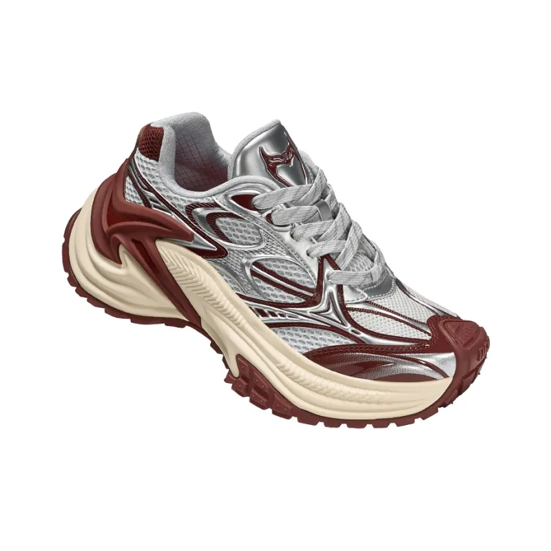 MARVEL x OGR Low Top Chunky Sneakers Unisex Gray Red-2