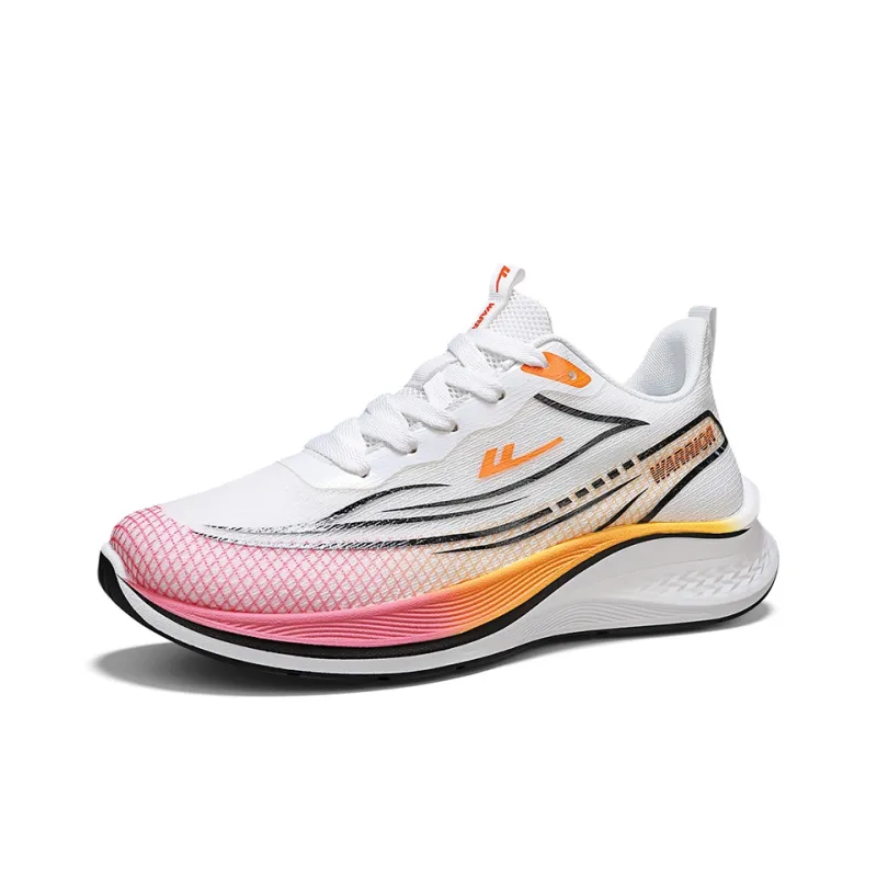 WARRIOR Running Shoes Men Low Top Orange, Pink-1