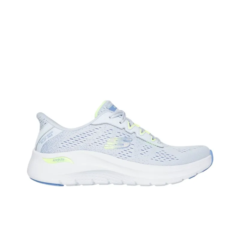 Skechers ArchFit Breathable Low Top Casual Shoes Women's Light Blue-1