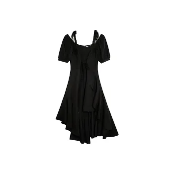 Mu Xiao Xin Slip Dresses Women's Black