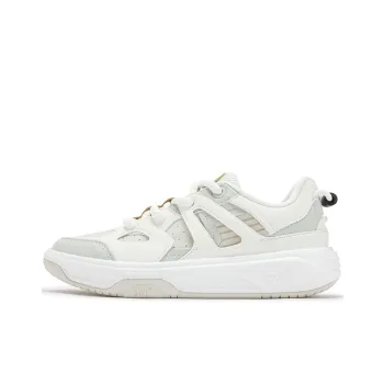 361° Rowing Boat Anti Slip Wear Resistant Low Top Skateboard Shoes Women's White Green