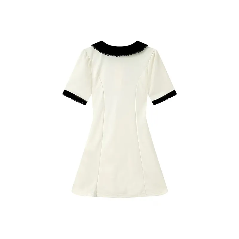 GUOZHEN Short Sleeved Dress Women's-5