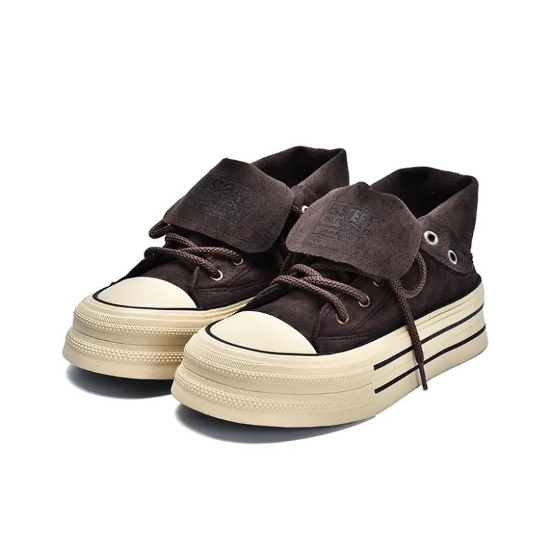 VICTORIA&VERA Slip Resistant, Abrasion Resistant, Lightweight High Top Canvas Shoes Women's-9