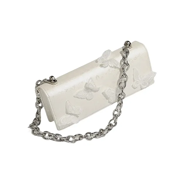 PESASRIE PU Handbag, Shoulder Bag Women's White-1