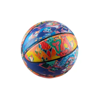 Nike Rubber Basketball Blue Orange Size 7 Ball Training Unisex