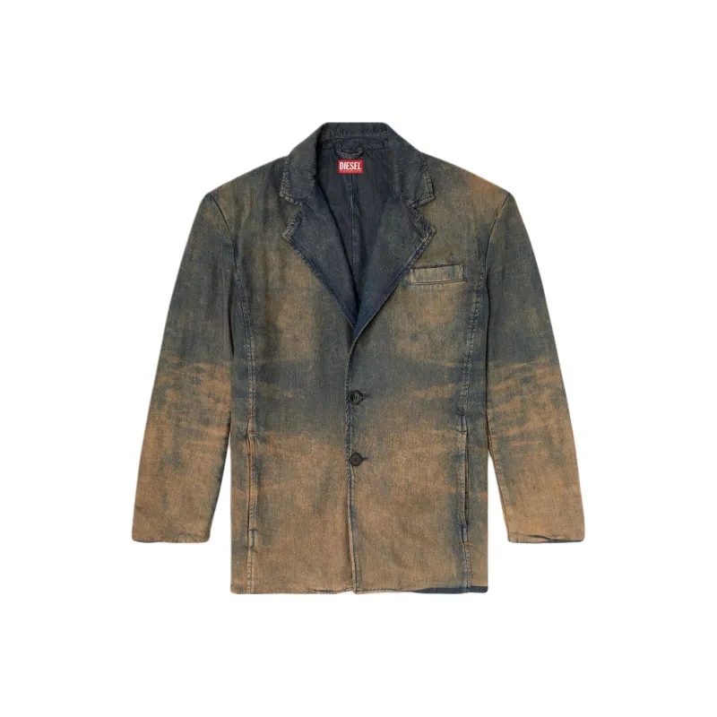 DIESEL Distressed Denim Blazer-0