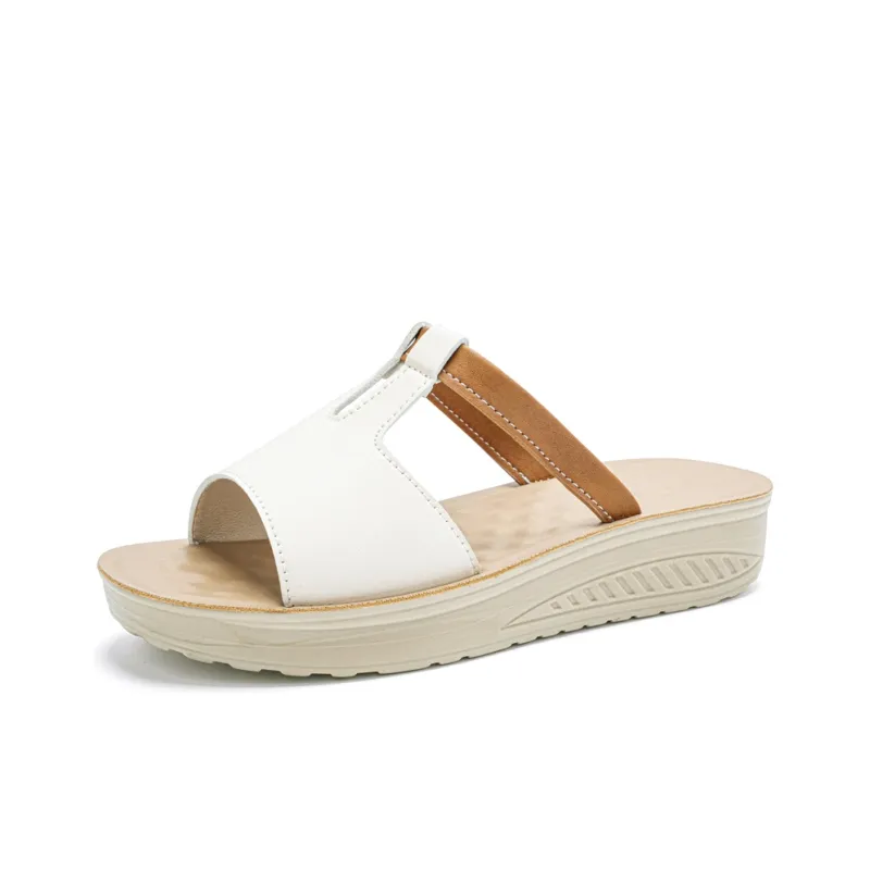 Reivanti Slip Resistant Slide Slippers Women's Beige-0