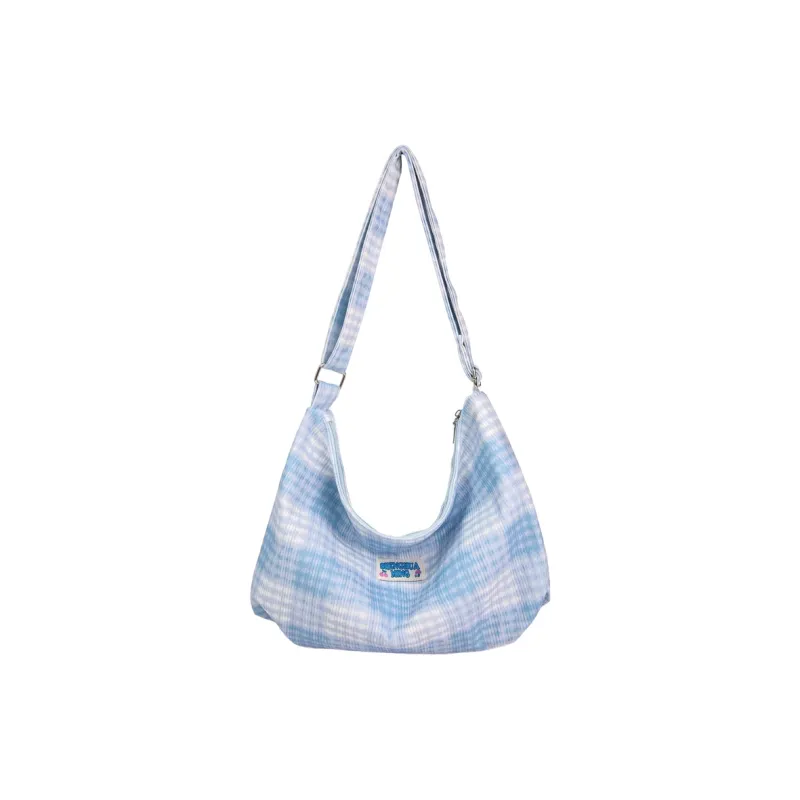 BAODIDAISHU Corduroy Shoulder Bag Women's Multicolor-2