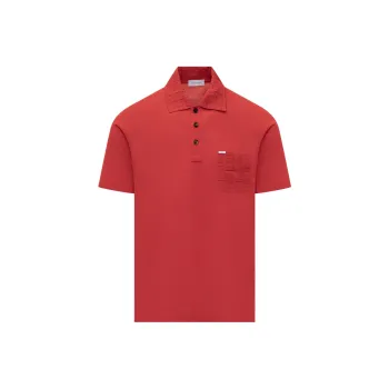 FERRAGAMO SS25 Polo Shirt Men's New Red