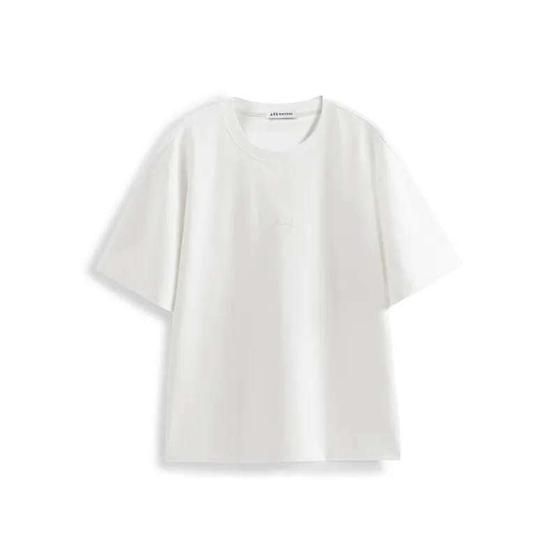 PEACEBIRD MEN T Shirts Men Bright White-0