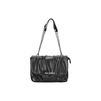 Mulinsen PVC Shoulder Bag Women's Black/White