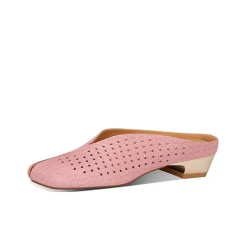 JESSICA SOPHIA Rubber Sole Cut Out Abrasion Resistant Slip Resistant Closed Toe Slippers Women's