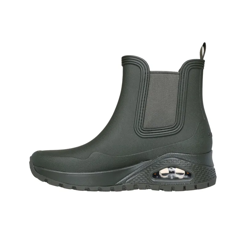 Skechers Uno Rugged Rain Boots Women's Black-3