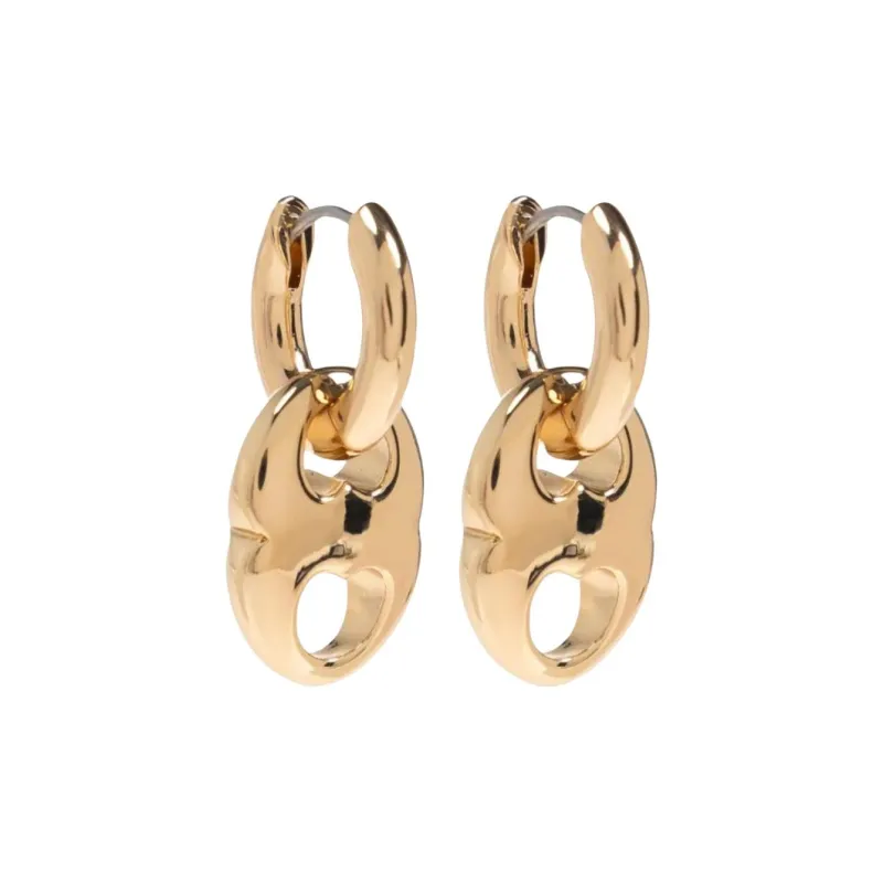TORY BURCH Small Gemini Hoop Earrings-1