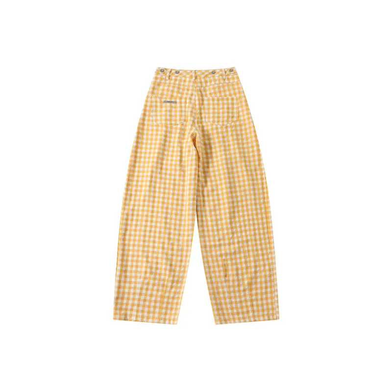 Wen Shan Casual Pants Women's Yellow-8