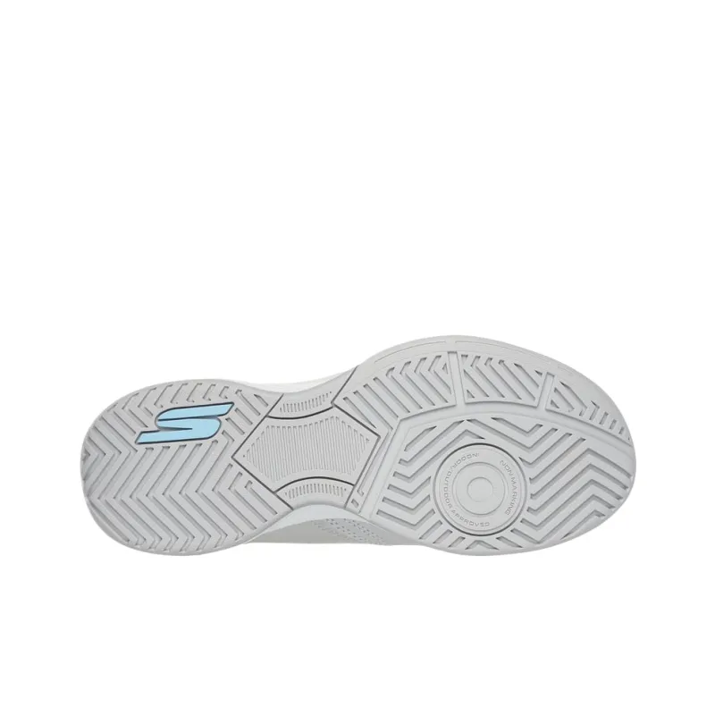 Skechers Viper Court Low Top Running Shoes Women's Gray Blue-4