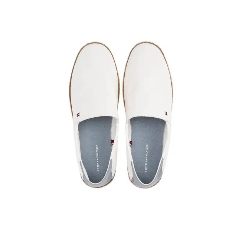 Tommy Hilfiger Flag Embroidery Espadrilles Men's White-3