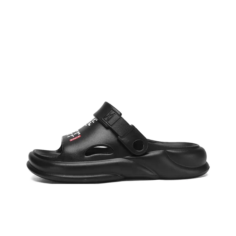 YUZHAOLIN Beach Sandals Unisex Black/Khaki-5