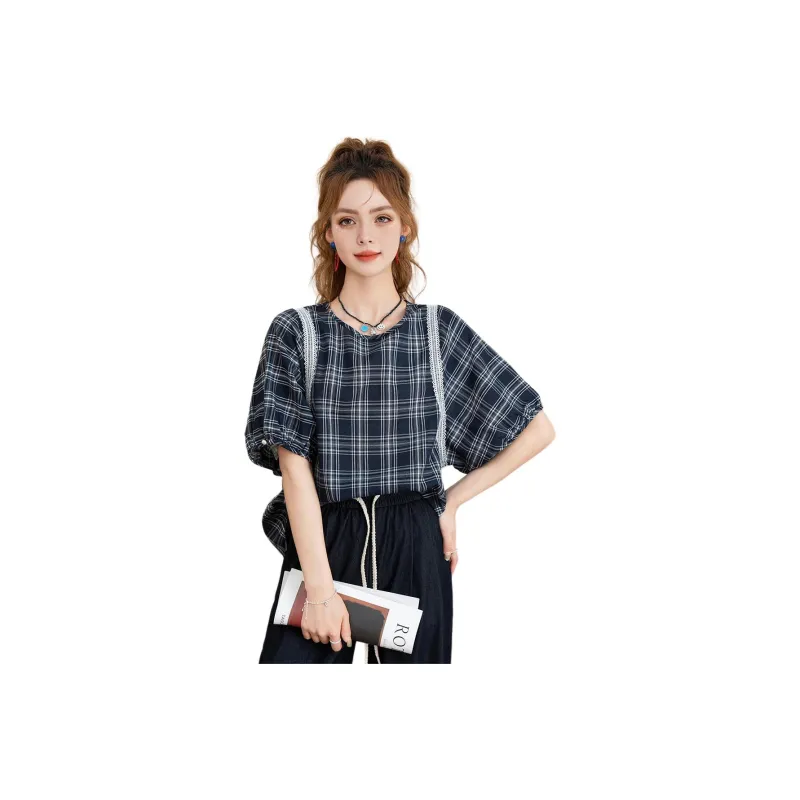 FAWENXIANGZI Shirts Women's-4