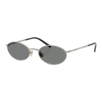 Brunello Cucinelli Titanium Oval Sunglasses Women's Silver