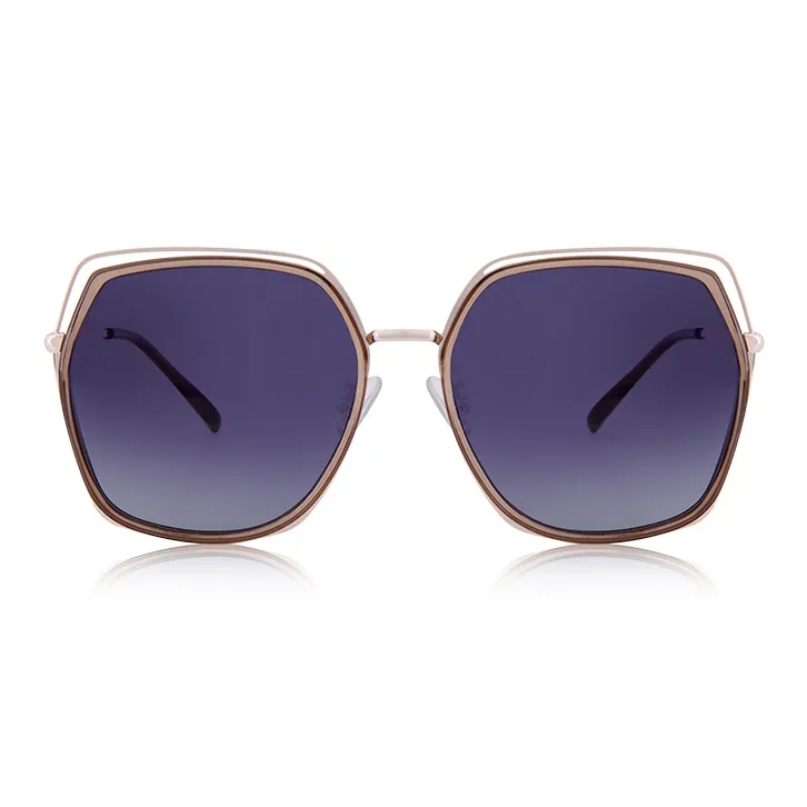 Upthree Metal Irregular Shape Sunglasses Women's-4