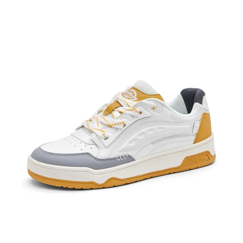 Dickies Low Top Skateboard Shoes Men's Earth Yellow White Gray-1