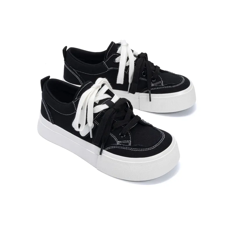 HUANQIU Breathable, Lightweight Coverage Low Top Canvas Shoes Women's-3
