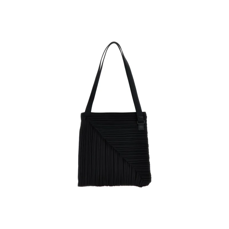 PLEATS PLEASE ISSEY MIYAKE Polyester Shoulder Bag Women's Black-0