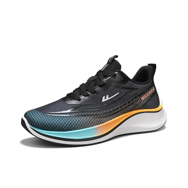WARRIOR Running Shoes Men Low Top Orange/Blue-1
