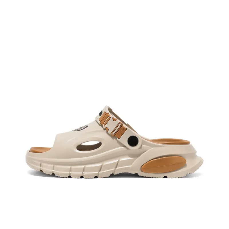 NANJIREN Beach Sandals Men Black/White/Gray/Brown-10