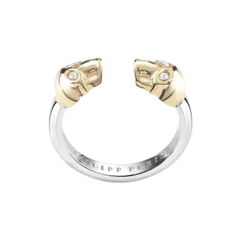 PHILIPP PLEIN Crystal Stainless Steel Rings Women's Gold