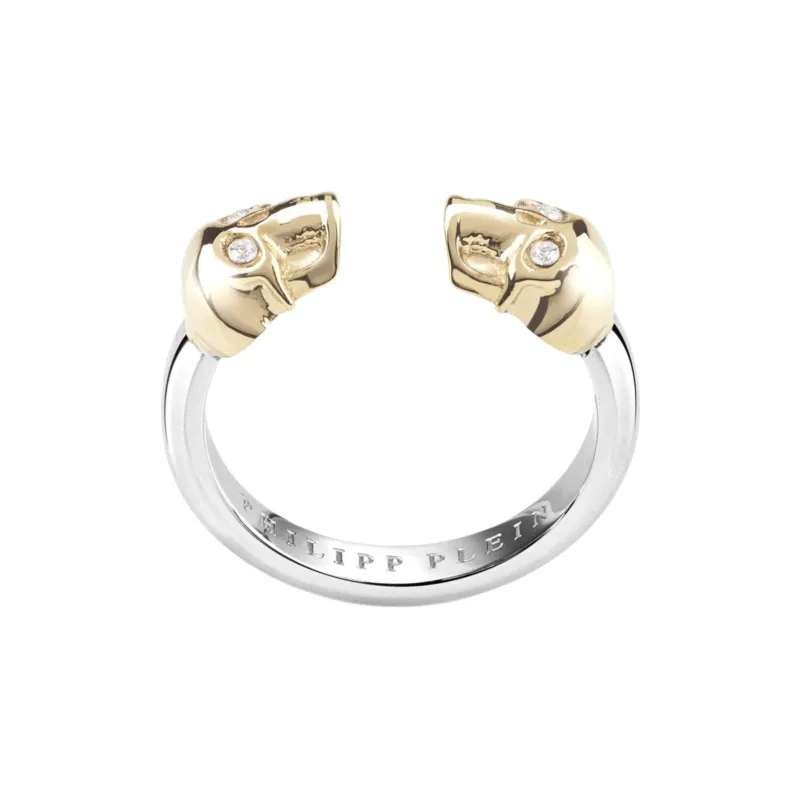 PHILIPP PLEIN Crystal Stainless Steel Rings Women's Gold-0