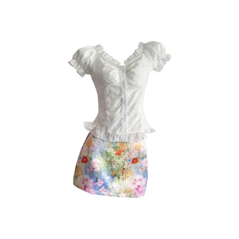 KYKW Two Piece Skirt Sets Women's-0