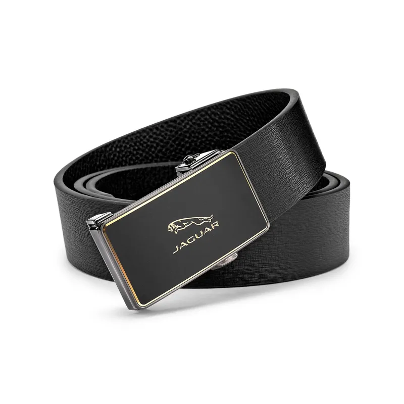 JAGUAR Top Grain Cow Leather Belts Men's 3.4cm-1