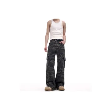 SUNSETMONENT Jeans Unisex Camouflage