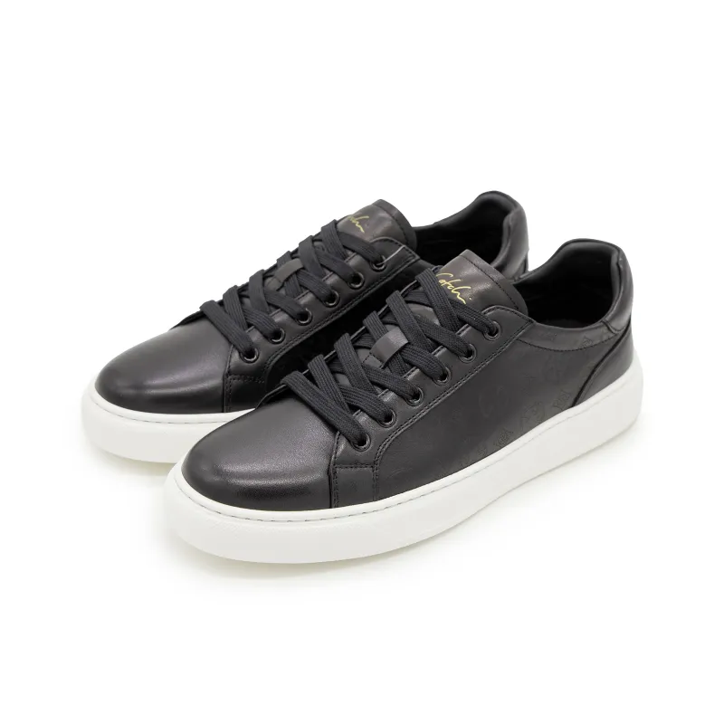 Satchi Low Top Skateboard Shoes Men's Black-5
