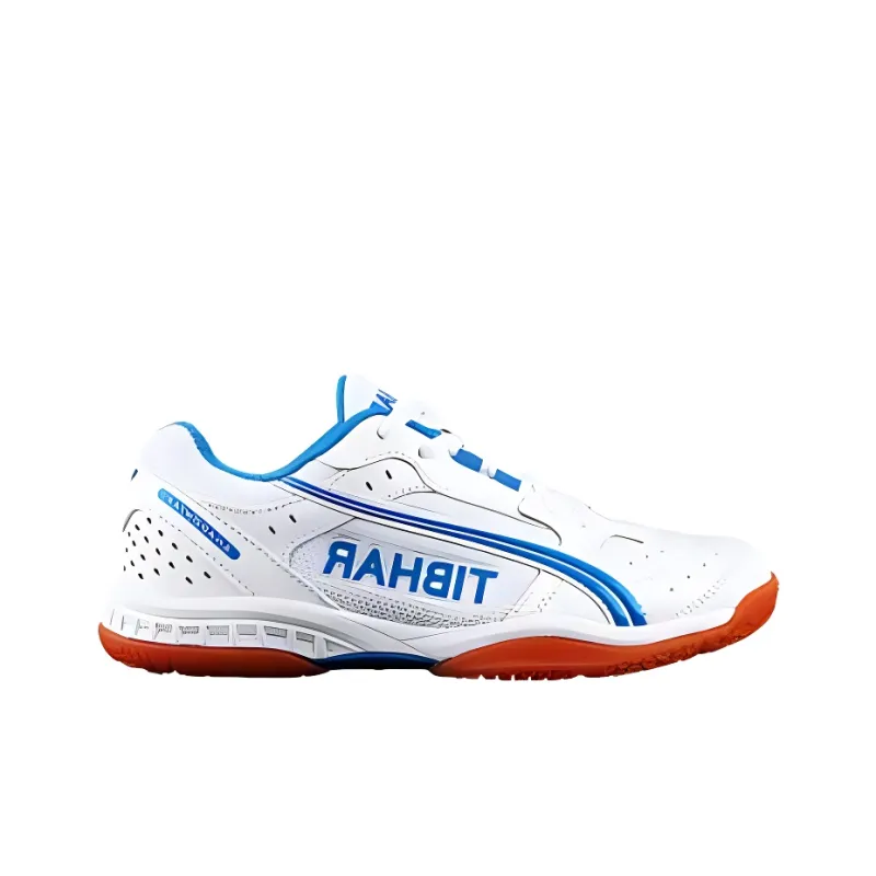 TIBHAR Cushioning Slip Resistant Functionality Low Top Unisex White Blue-1