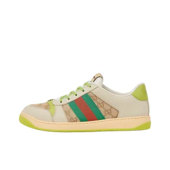 GUCCI Screener Low Top Skateboard Shoes Men's Turquoise