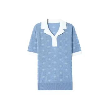 Mu Qingqing T Shirts Women's Light Blue