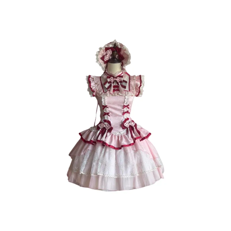 MDEHT Lolita Dresses Women's Pink-0