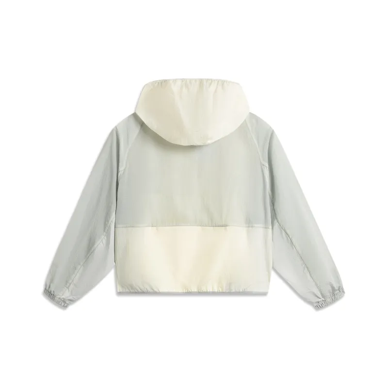 LiNing UV Protection Sun Protection Clothing Women's Pearl Mother White-1