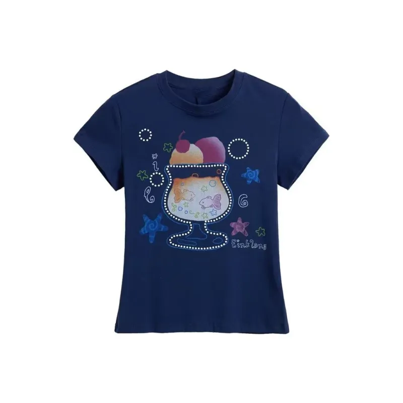 ABCMININ Regular T Shirt Women's-4