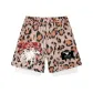 Brown Leopard Print 3D Effect Spiders