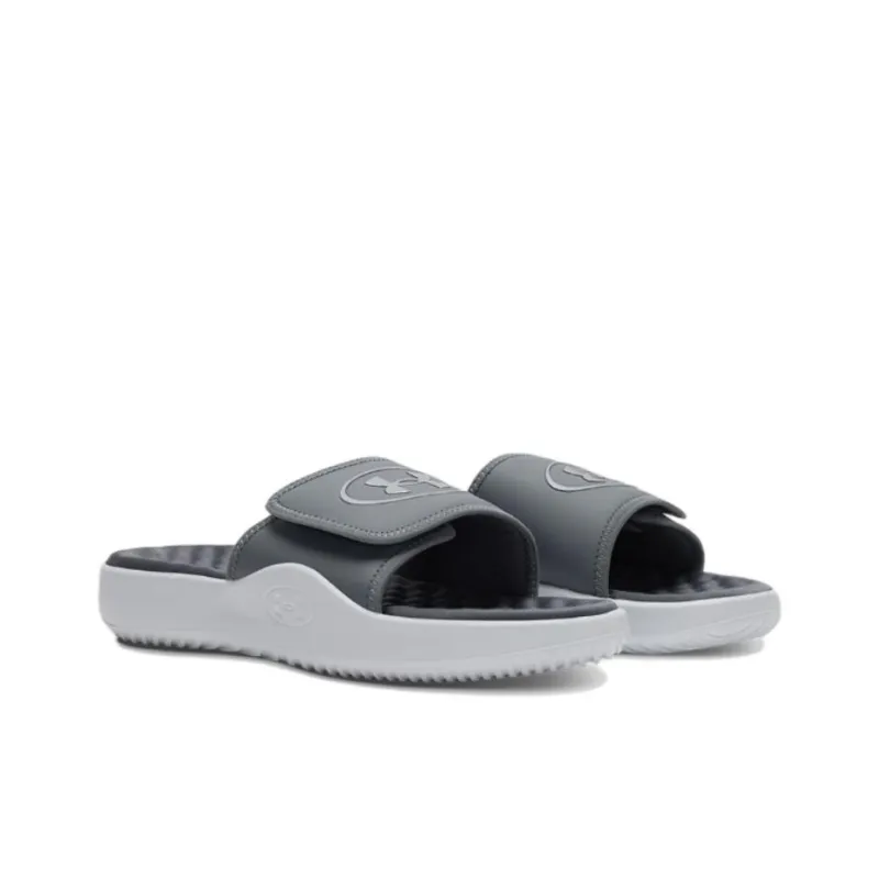 Under Armour Ignite Pro 8 Slip Resistant Abrasion Resistant Slide Slippers Men's Gray-2