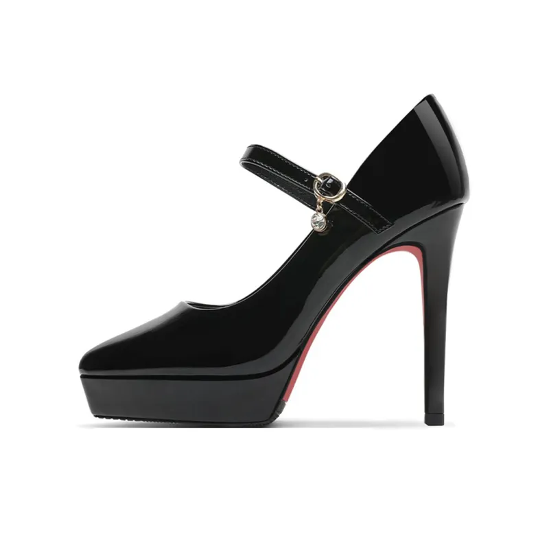 Lan Miao Slim Heel High Heels 12CM Women's-0