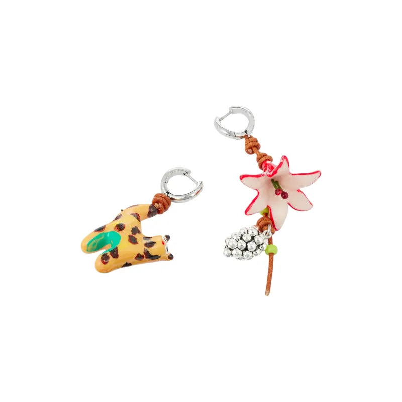 TORY BURCH Resin, Brass Earrings Unisex Multicolor-2