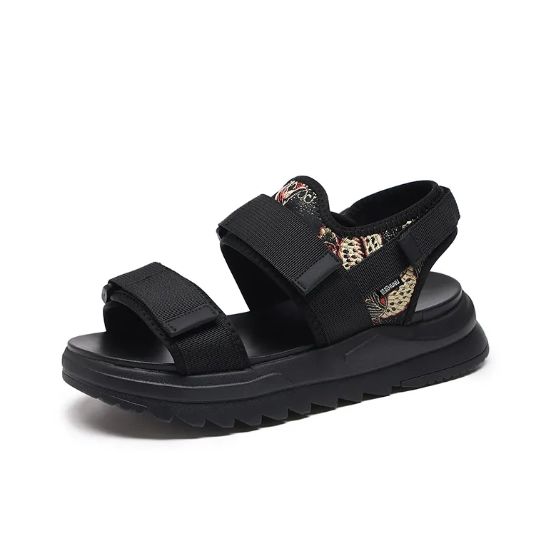 HUNU Beach Sandals Men Black-1