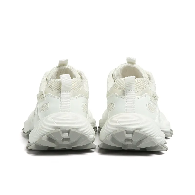 FOREVER 21 Shock Absorbers With Abrasion Resistant And Slip Resistant Properties Low Top Chunky Sneakers Women's Ecru-4