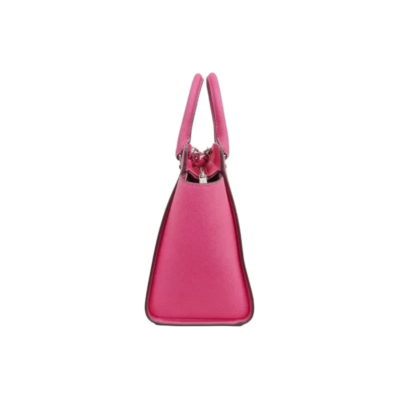 MICHAEL KORS Selma Leather Shoulder Bag, Crossbody Bag, Handbag Tubas Women's Raspberry Pink-2