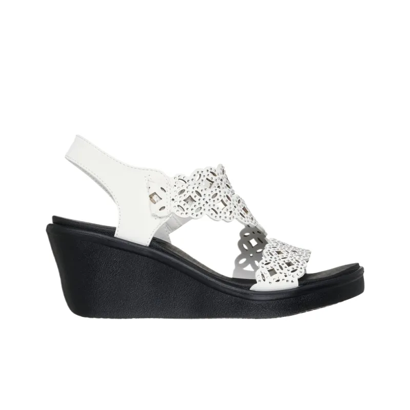 Skechers Rumble On One Strap Sandals Women's White-2